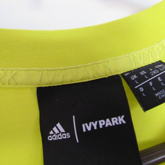 Adidas & Ivy Park T-Shirt Men's Large Yellow - Picture 2 of 4